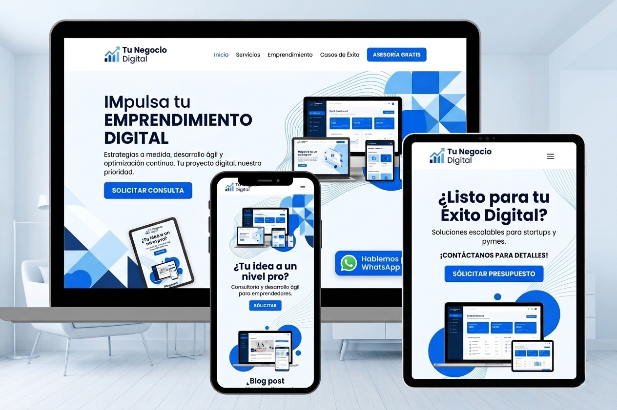 Tu Negocio Digital Mockup